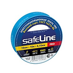 Изолента SAFELINE ПВХ 19мм * 20м синяя