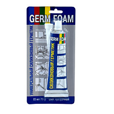 Герметик "GERM FOAM" универс.силикон.прозр.тюбик 85мл