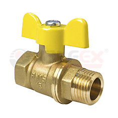 Кран газовый шар. 1/2 г/ш баб Valfex латунь