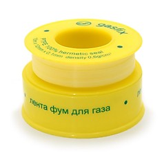 Лента тефлоновая (фум) 12мм х 0,1х10м ГАЗ Gasfix